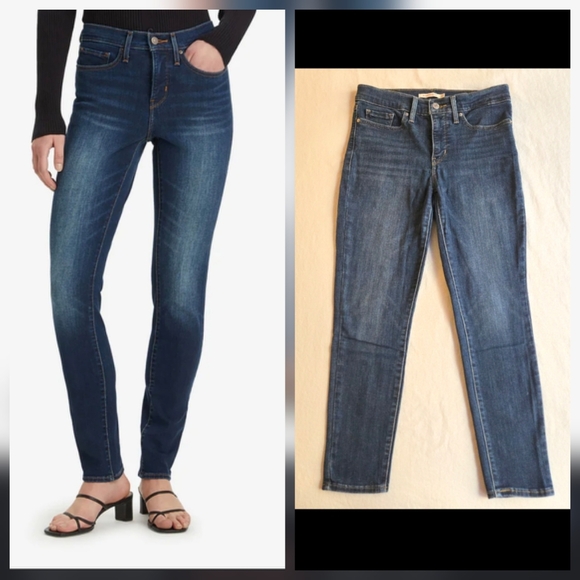 Levi's 311 Shaping Skinny Mid Rise Dark Wash - Picture 1 of 10